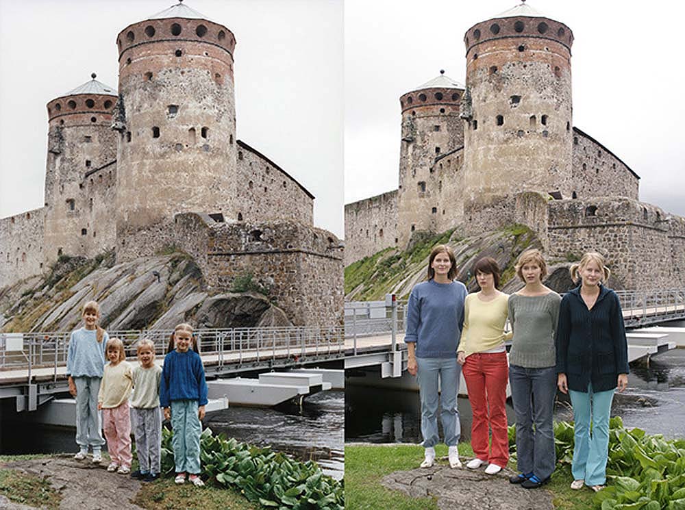 4 сестры воссоздали старые фотографии 4sisters 25 Римейк старых фотографий из семейного альбома