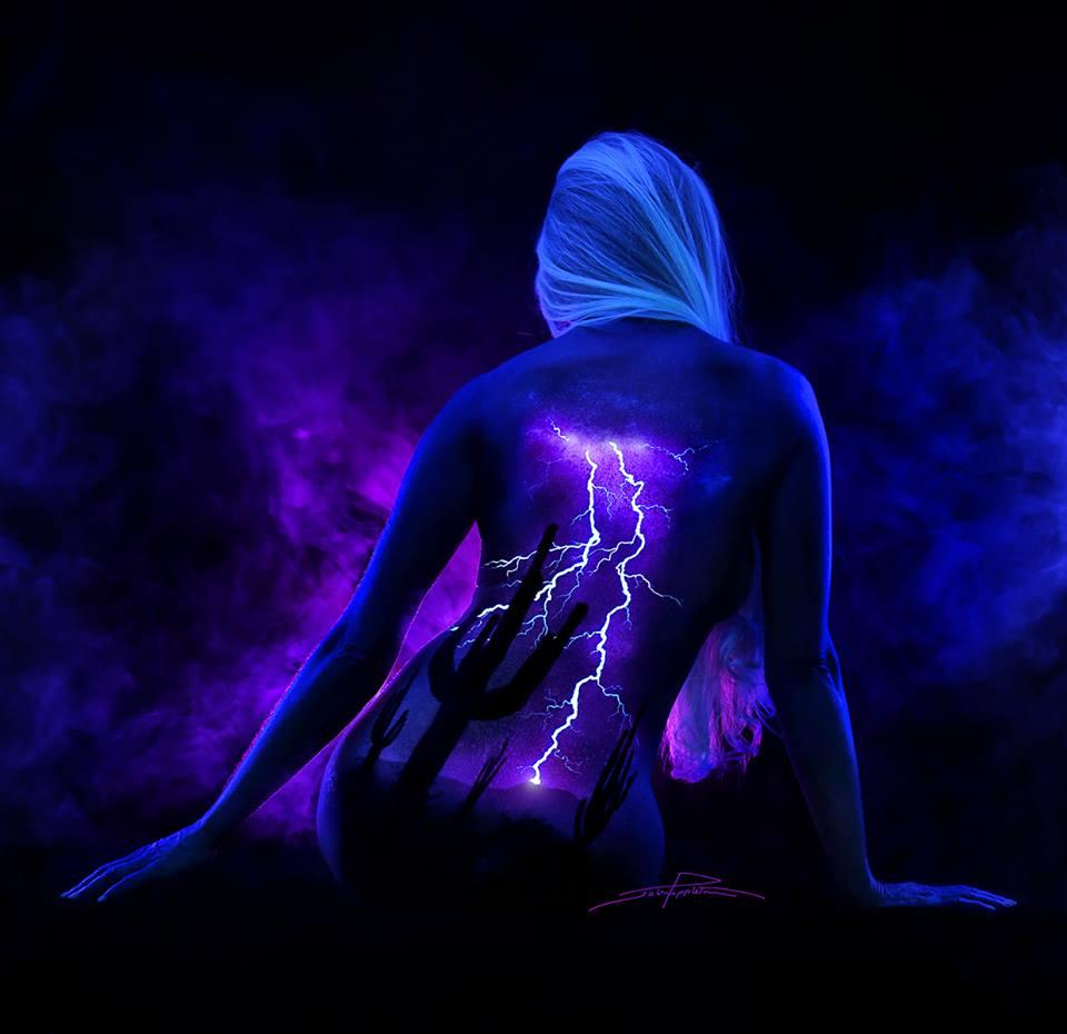 Poppleton08 Сказочные пейзажи на телах девушек