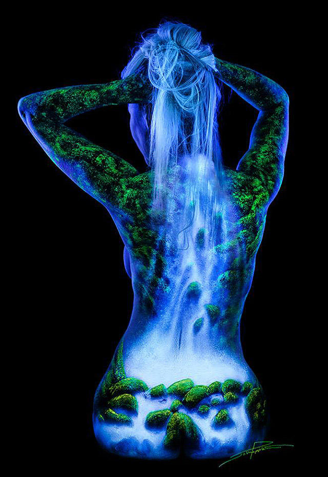 Poppleton14 Сказочные пейзажи на телах девушек