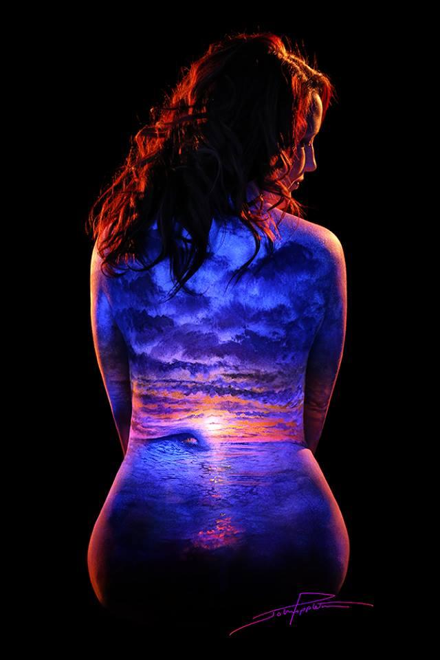 Poppleton15 Сказочные пейзажи на телах девушек