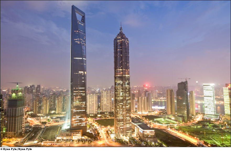 1623 Строительство Шанхайского всемирного финансового центра