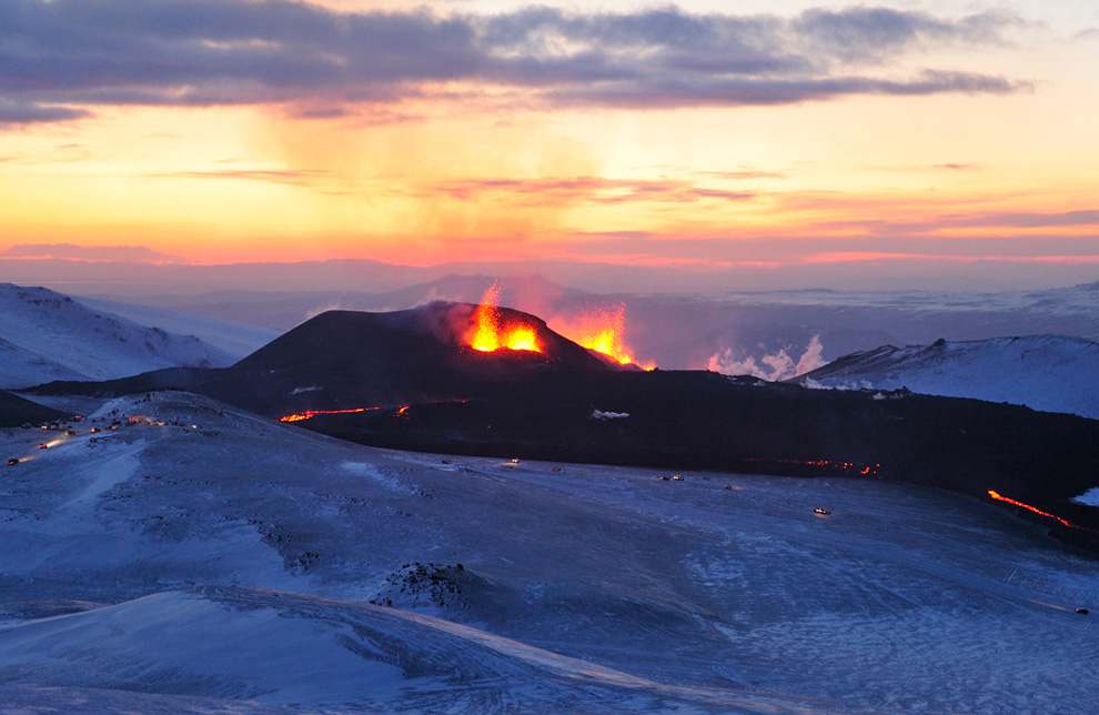 1725 Извержение вулкана в Исландии