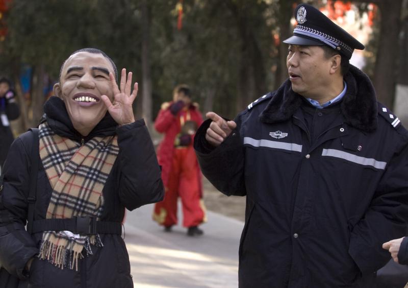 924 
Обама, каким его видят в Китае