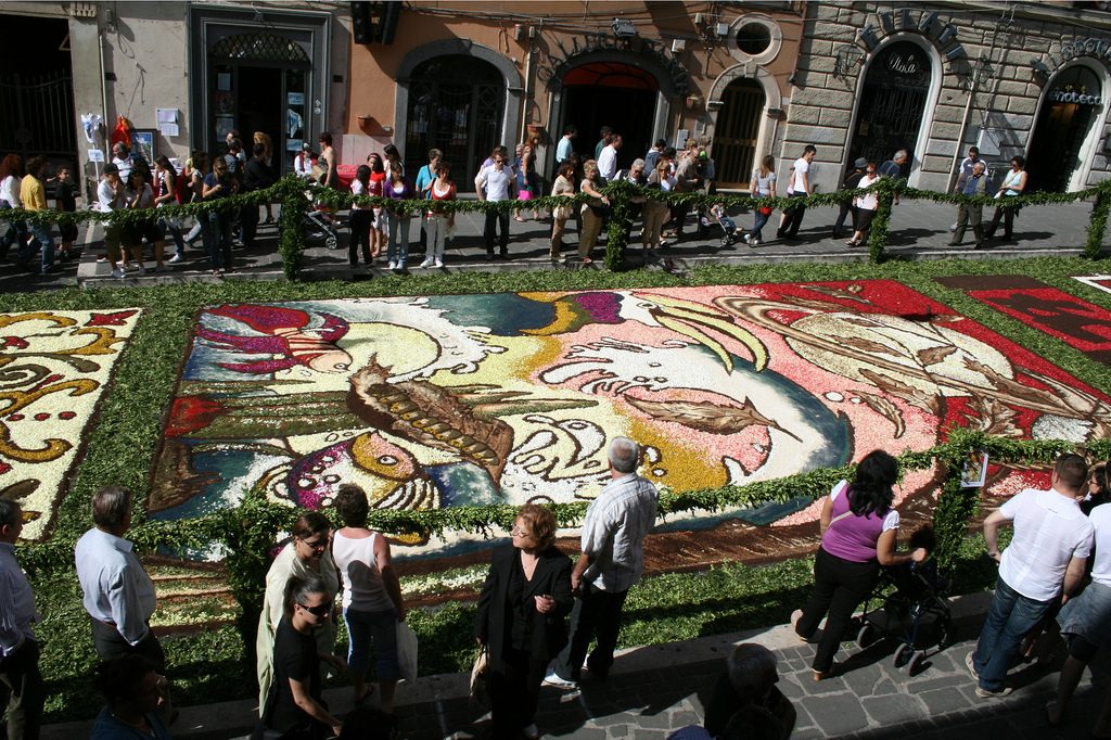11 Цветочные ковры Италии