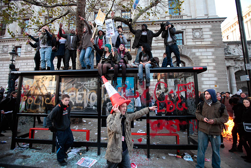 london protest11 Студенческие беспорядки в Лондоне продолжаются