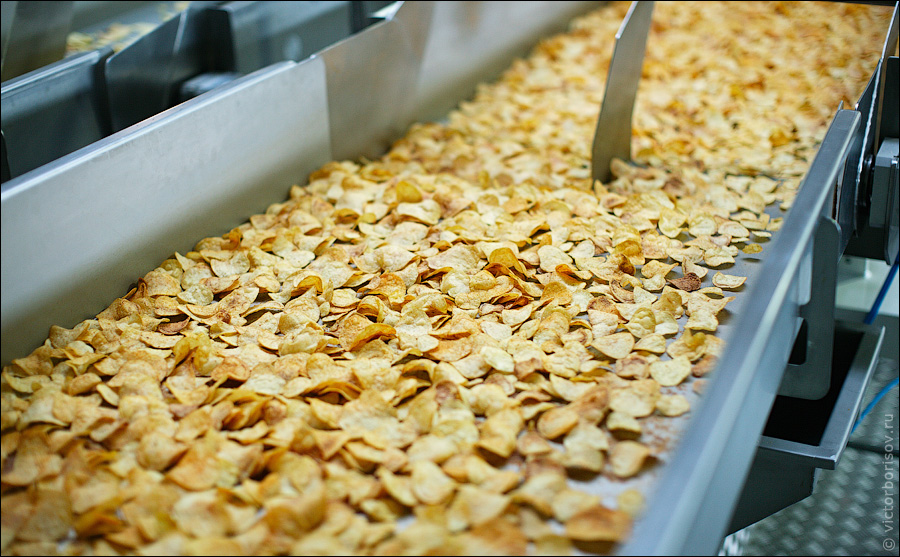 Как делают картофельные чипсы