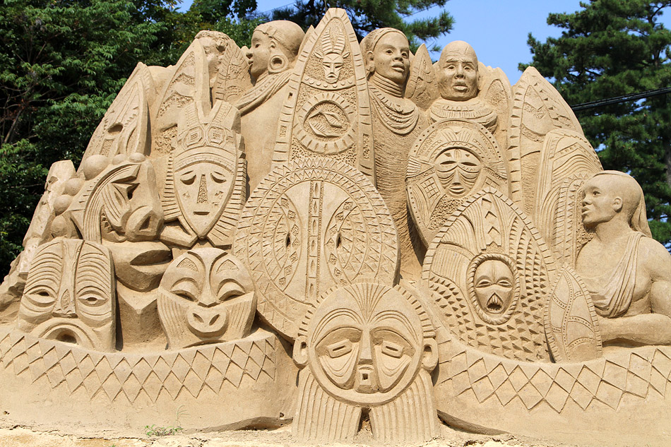 Музей песчаных скульптур. Япония.