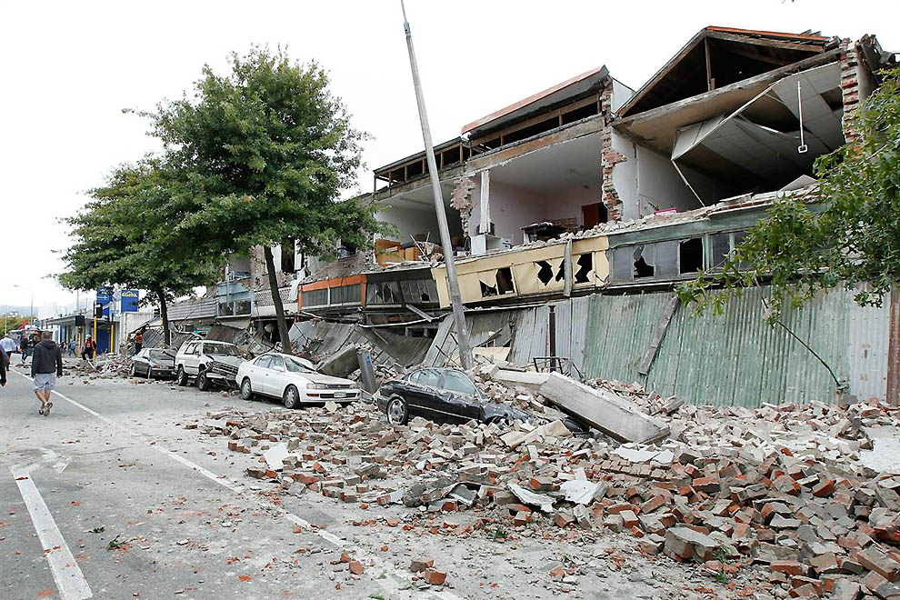 nze06 Мощное землетрясение в Новой Зеландии