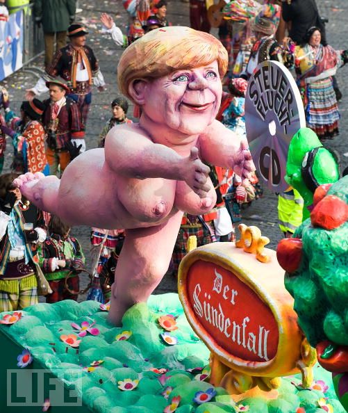 074 
Политическая сатира на немецких карнавалах