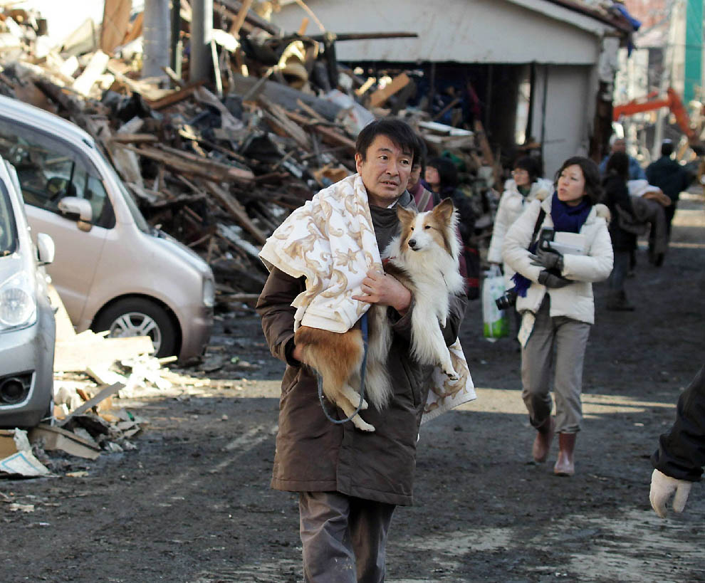 0823 Последствия землетрясения и цунами в Японии