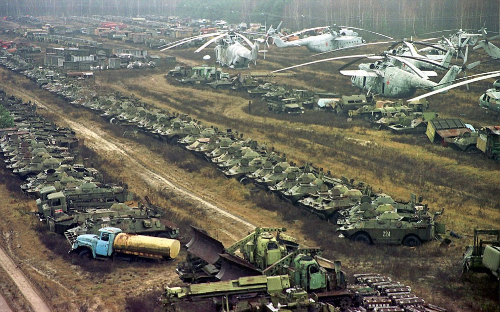 Из Чернобыльской зоны исчезла вся зараженная военная техника