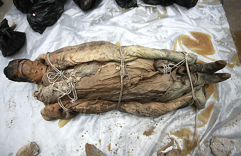 mummy09 В Китае строители нашли мумию