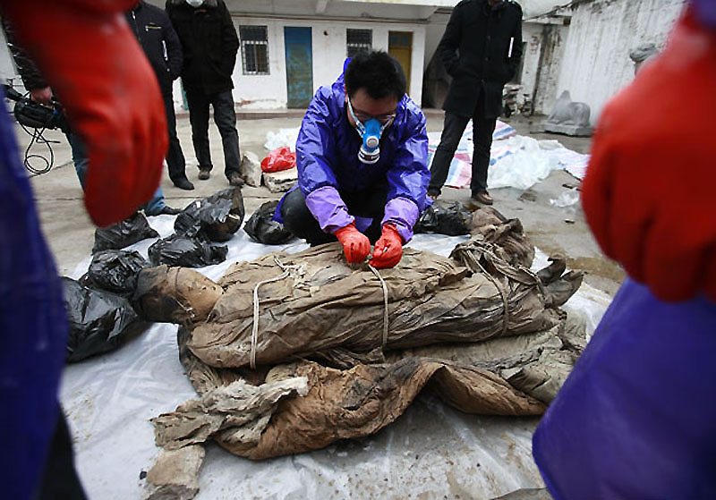 mummy10 В Китае строители нашли мумию