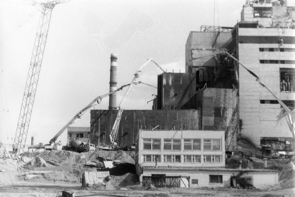 Чернобыльская АЭС, август 1986.