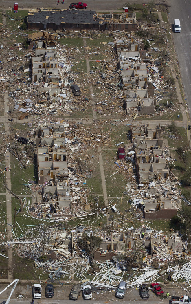 6f712ab Последствия торнадо в Алабаме: Вид сверху