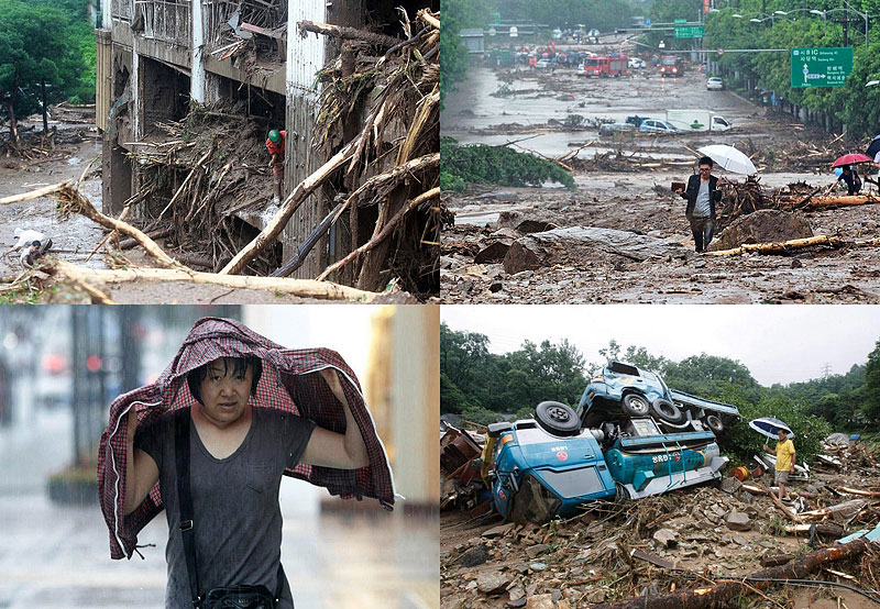 BIGPIC97 В Южной Корее льют дожди века и гибнут люди
