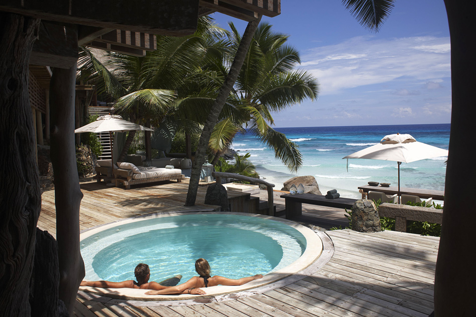La propiedad privada de la Isla Norte en las islas Seychelles