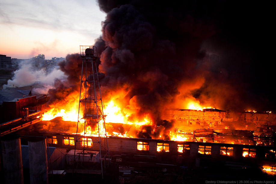 Крупнейший пожар в Москве за этот год.