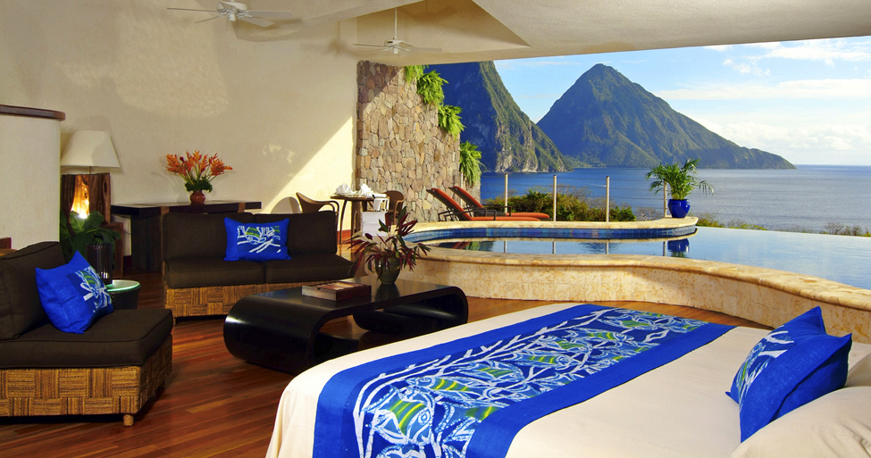 Отель Jade Mountain – роскошь в Карибском мореMountain