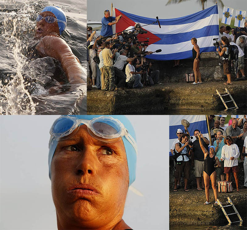 BIGPIC25 61 летняя пловчиха намерена переплыть пролив между Кубой и США