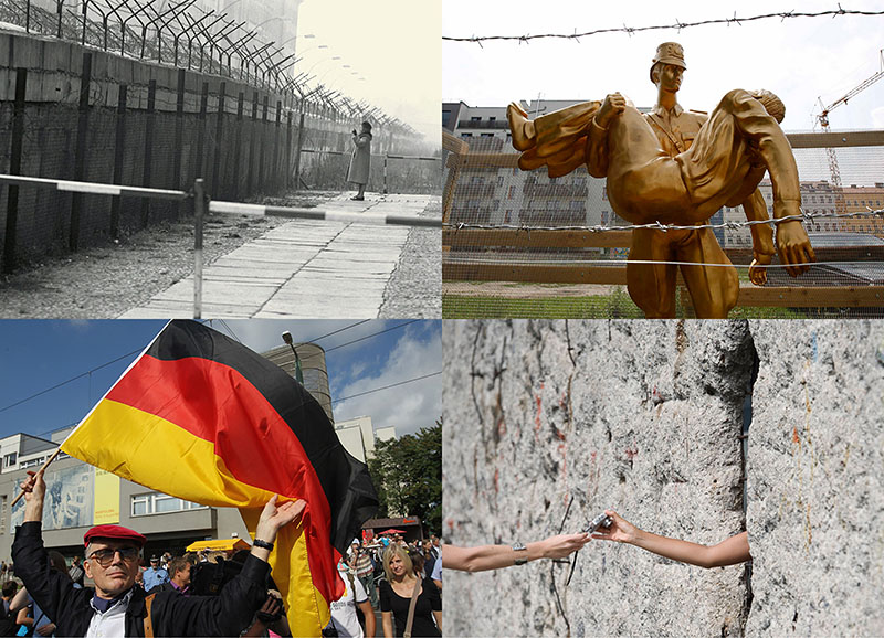 BIGPIC56 50 лет с момента строительства Берлинской стены
