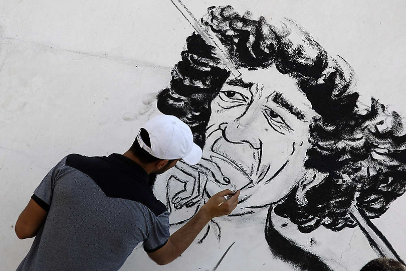  Рисованный Каддафи