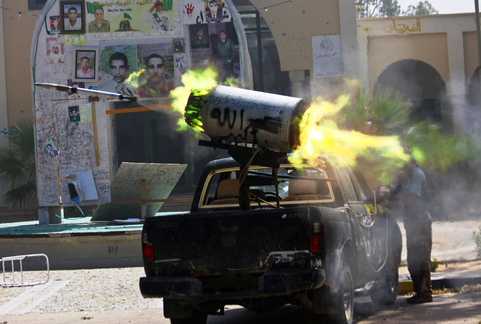 Serangan Pemberontak 3396 di Libya sisa perlawanan pasukan Gaddafi