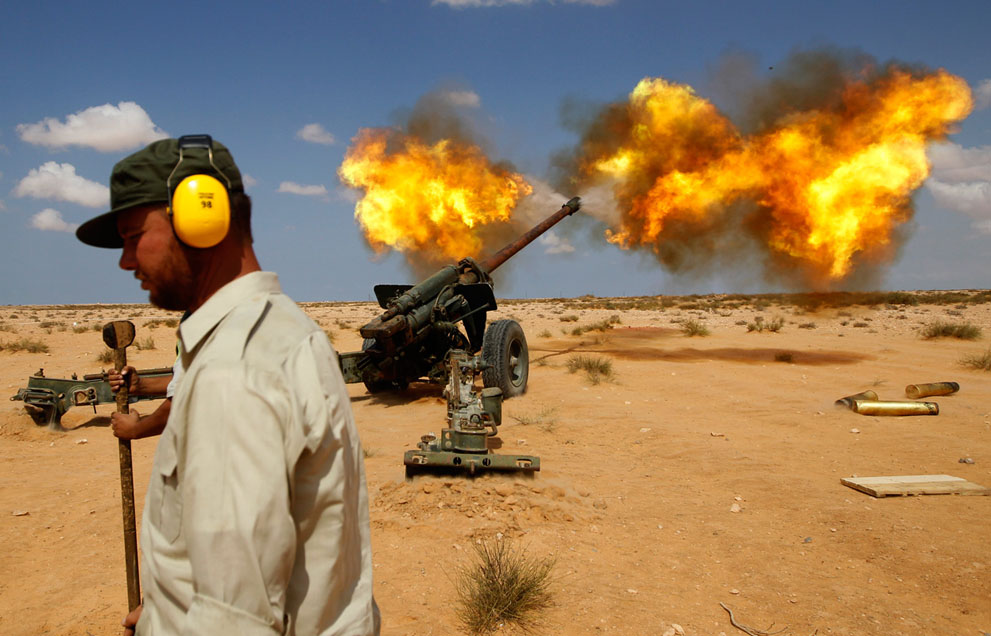 Serangan Pemberontak 3755 di Libya sisa perlawanan pasukan Gaddafi