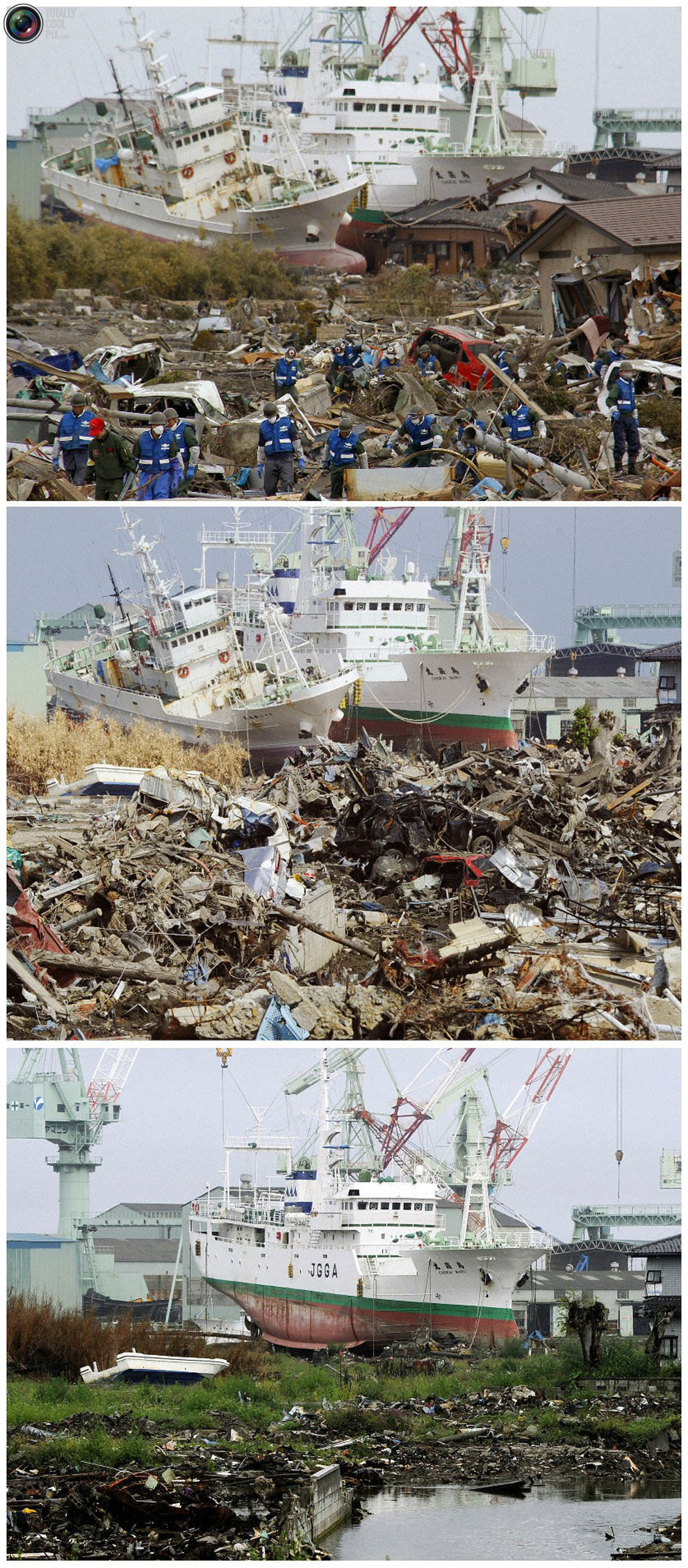 photo028 Природная катастрофа в Японии: сразу после удара стихии и 6 месяцев спустя