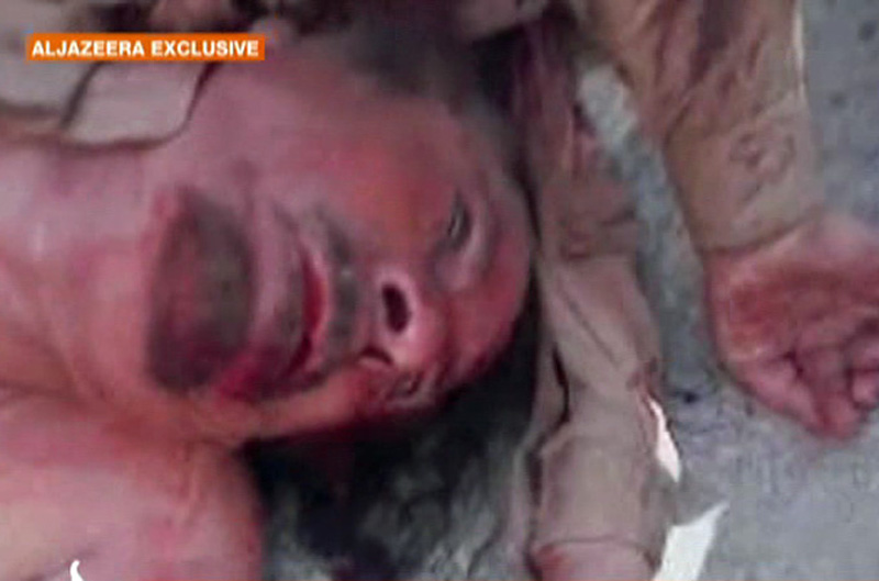Kaddafi ubit 1 Муаммар Каддафи мертв