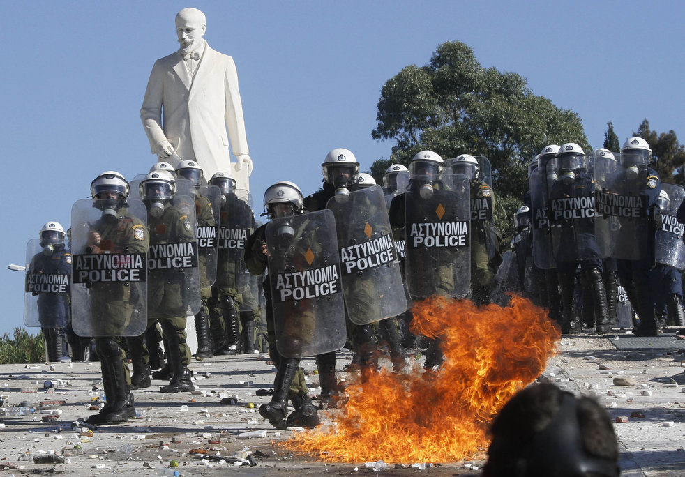 greece riots 101911 24 Беспорядки в Греции: второй день демонстраций