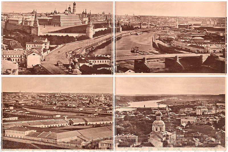 BIGPIC33 Москва: Вид с Храма Христа Спасителя 1867 год