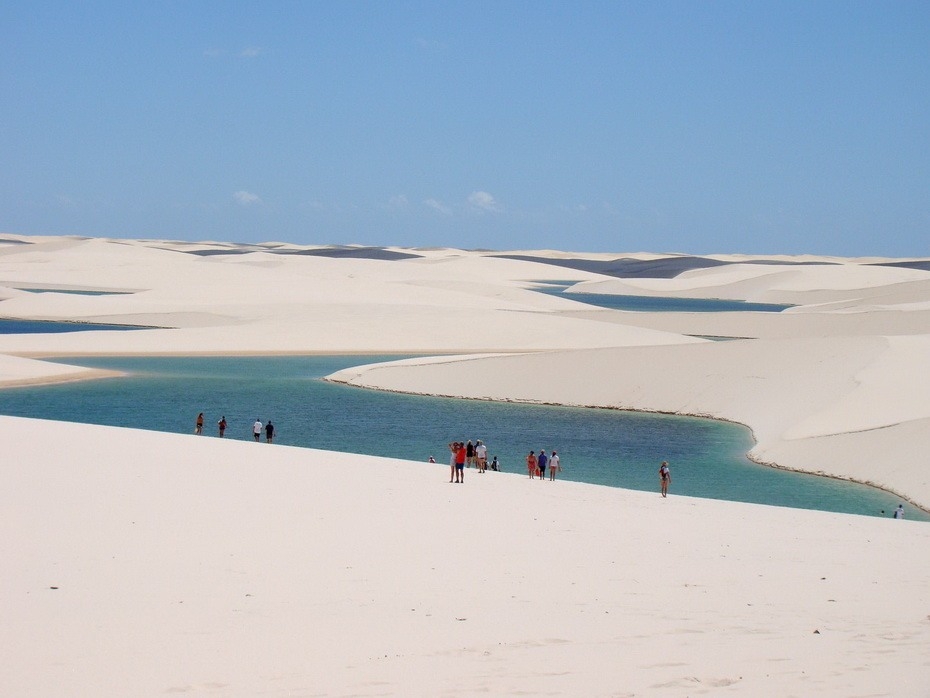 DIFpl000 Простыни Мараньяна: Белые пески Lencois Maranhenses Бразилии