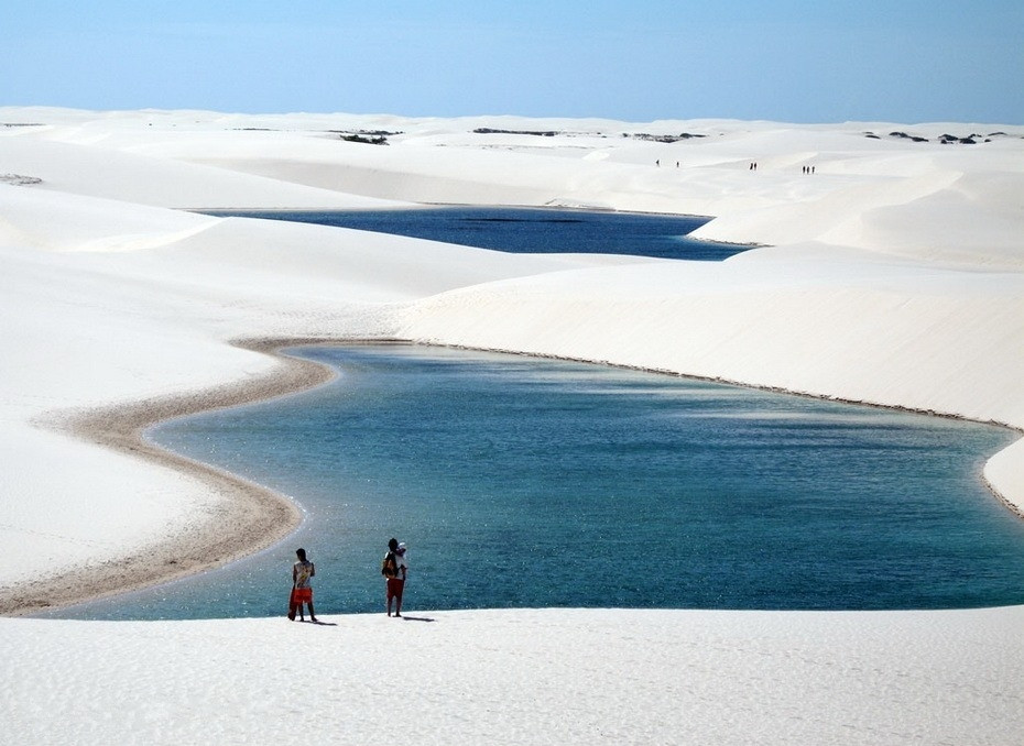 DTeMK000 Простыни Мараньяна: Белые пески Lencois Maranhenses Бразилии