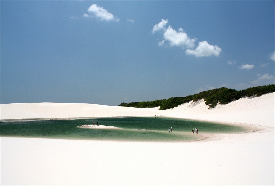 fshI7000 Простыни Мараньяна: Белые пески Lencois Maranhenses Бразилии