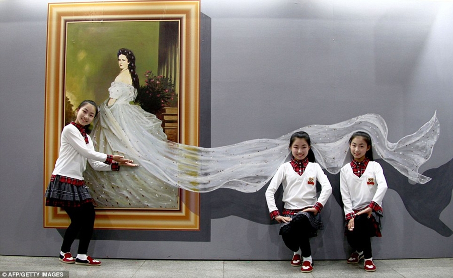 1147 Выставка 3D картин в Китае