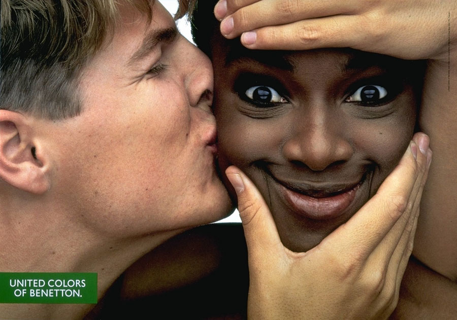 kiss Социальная реклама United Colors of Benetton, шокирующая мир