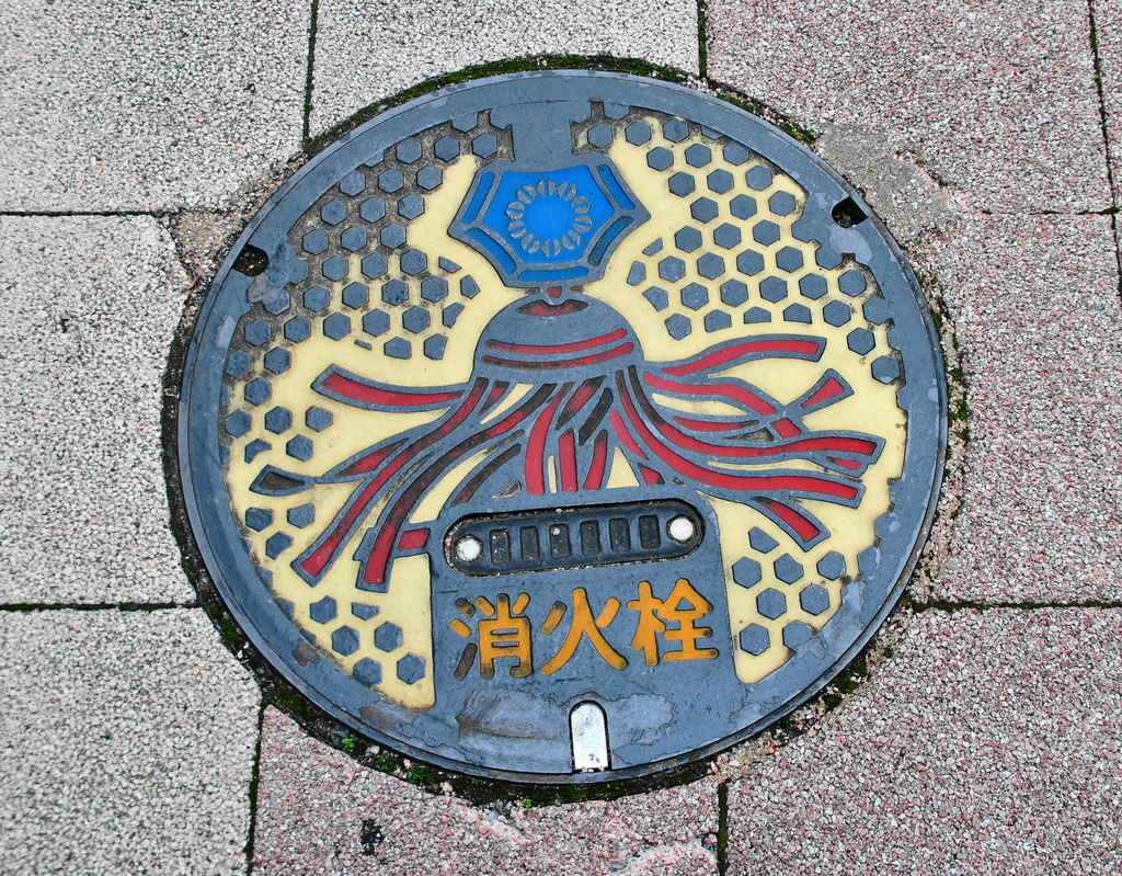 10108 Необычный уличный арт: Канализационные люки из Японии