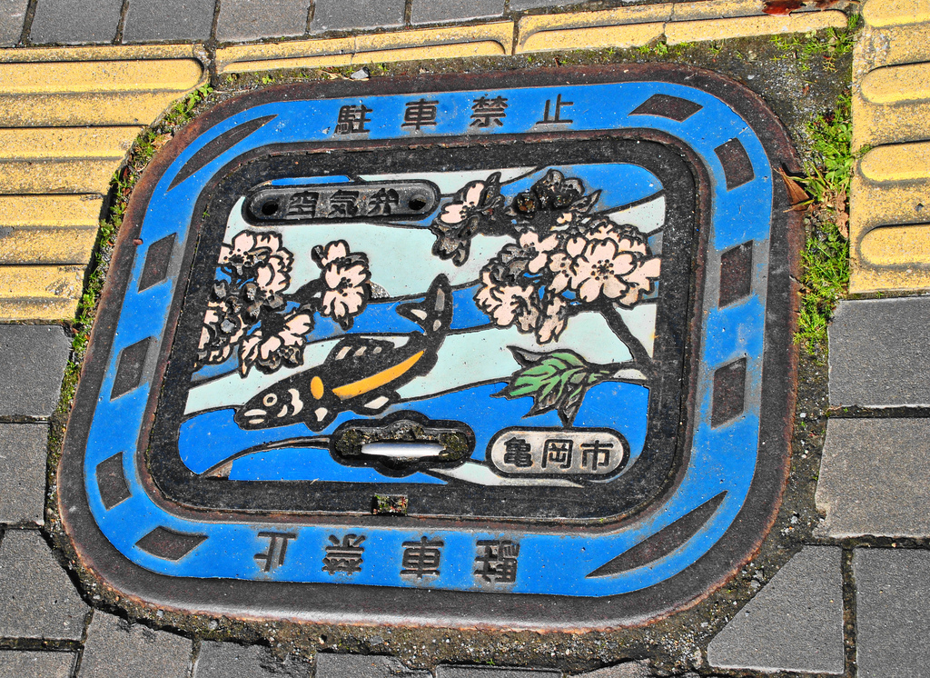 12107 Необычный уличный арт: Канализационные люки из Японии