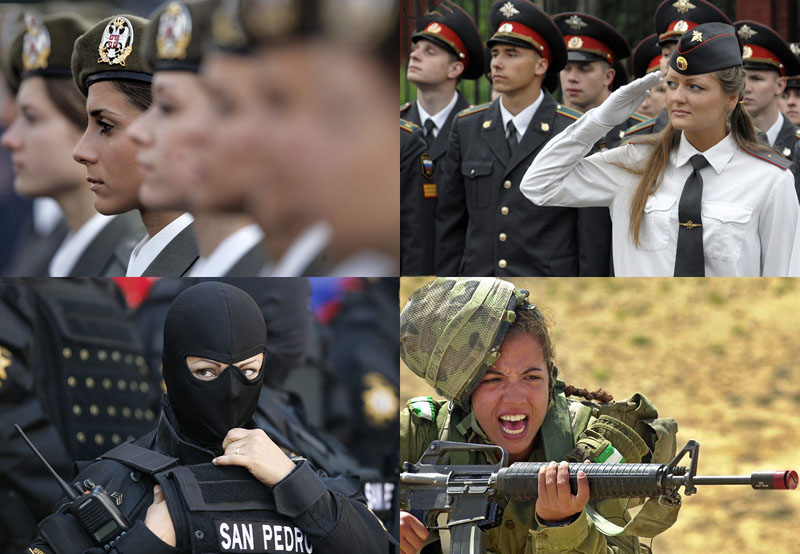 BIGPIC74 Женщины военные из разных стран мира