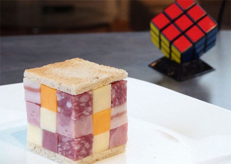 Rubik’s Cube Искусство бутерброда