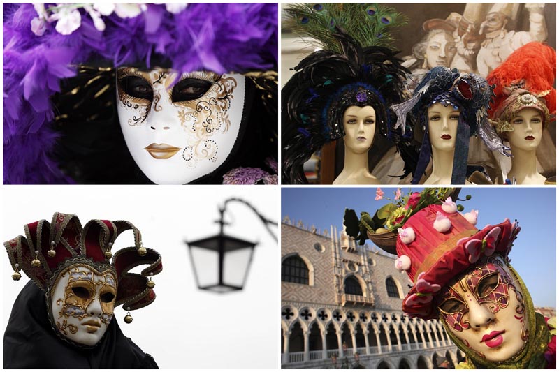 BIGPIC54 Разнообразие масок Венецианского карнавала