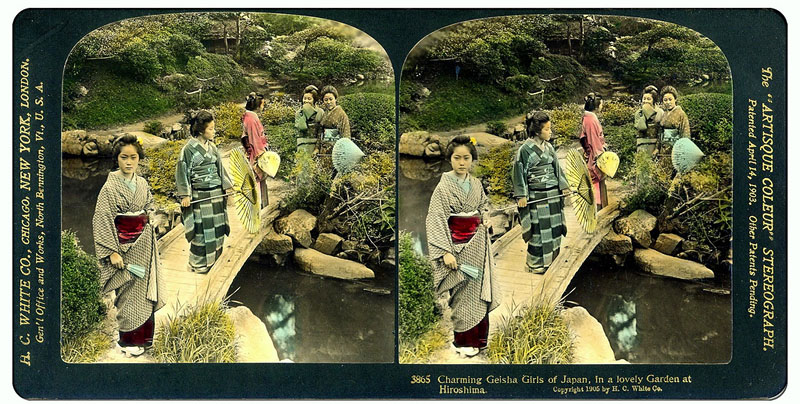 BIGPIC90 Старинные снимки Японии в цвете и 3D