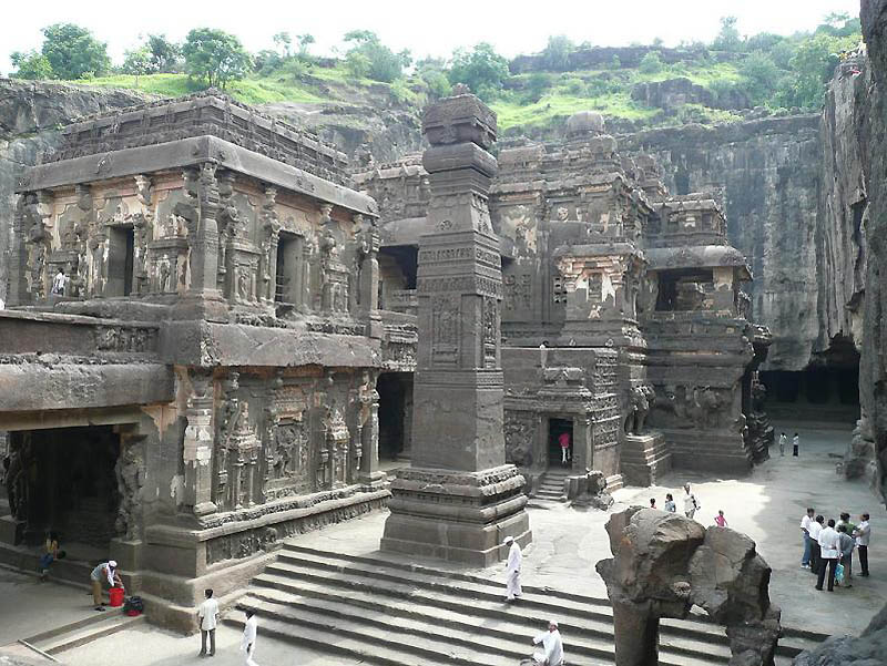 1103 Эллора   пещерные храмы Индии