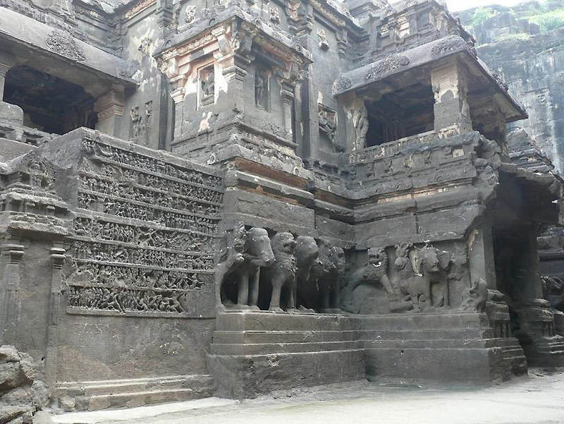 1318 Эллора пещерные храмы Индии