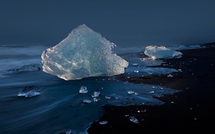 1860 Голубые айсберги и ледники Исландии