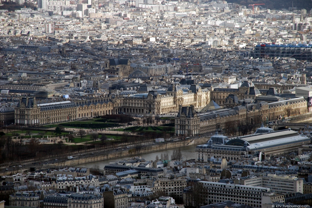 2053 Как выглядит Париж с Эйфелевой башни?