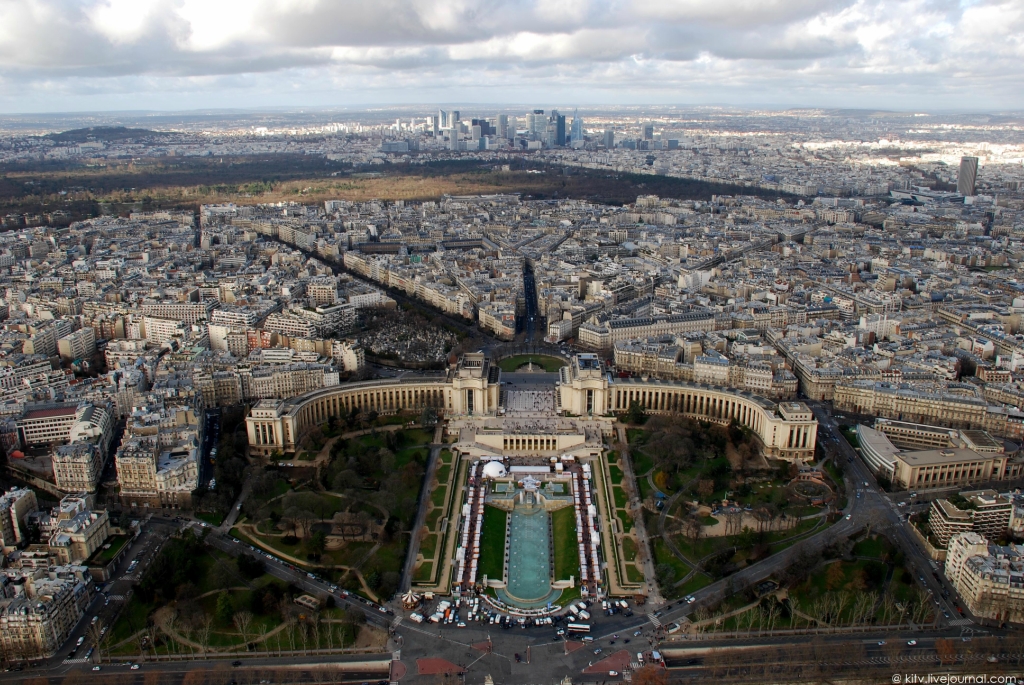 4123 Как выглядит Париж с Эйфелевой башни?