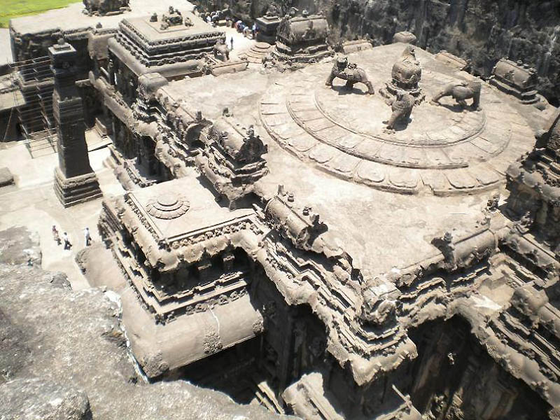 523 Эллора пещерные храмы Индии