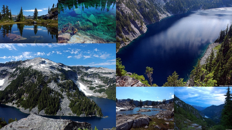 озера США: Озера и водопады долины реки Фосс